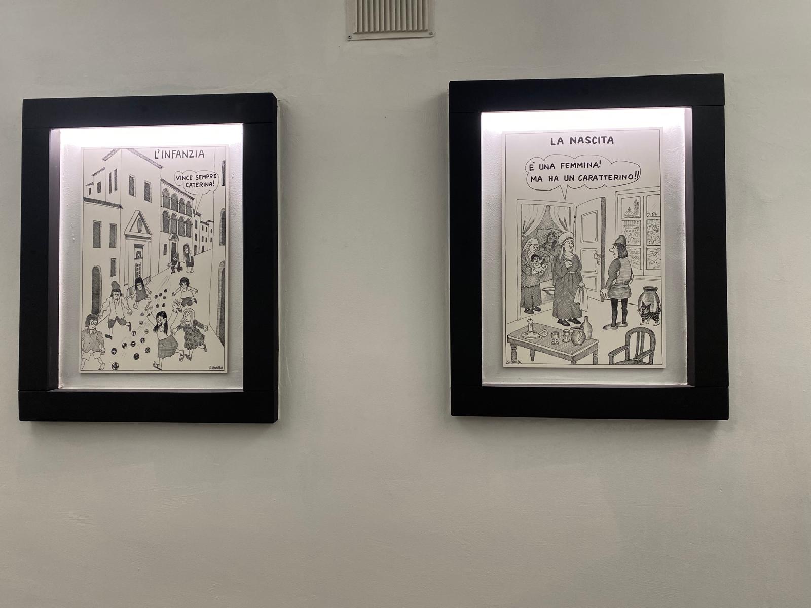 Caruggio Santa Caterina: disegni Emilio Giannelli