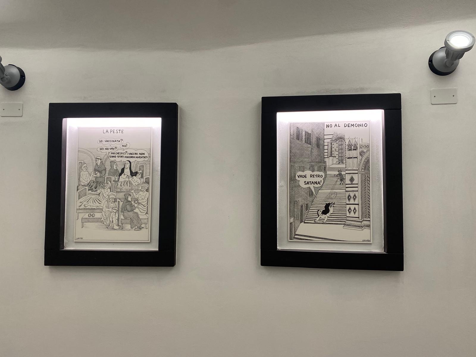 Caruggio Santa Caterina: disegni Emilio Giannelli