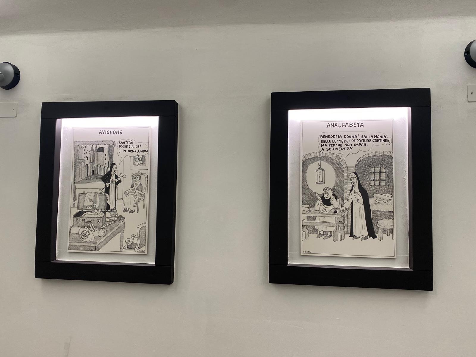 Caruggio Santa Caterina: disegni Emilio Giannelli